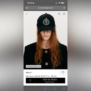 THEOPEN PRODUCT ~ OPEN YY ~ BLACK MESH BALL CAP